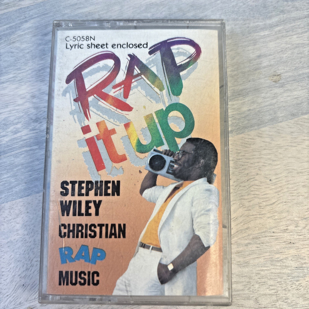 Stephen Wiley Rap It Up Cassette Tape Christian Rap Music Rare Vintage